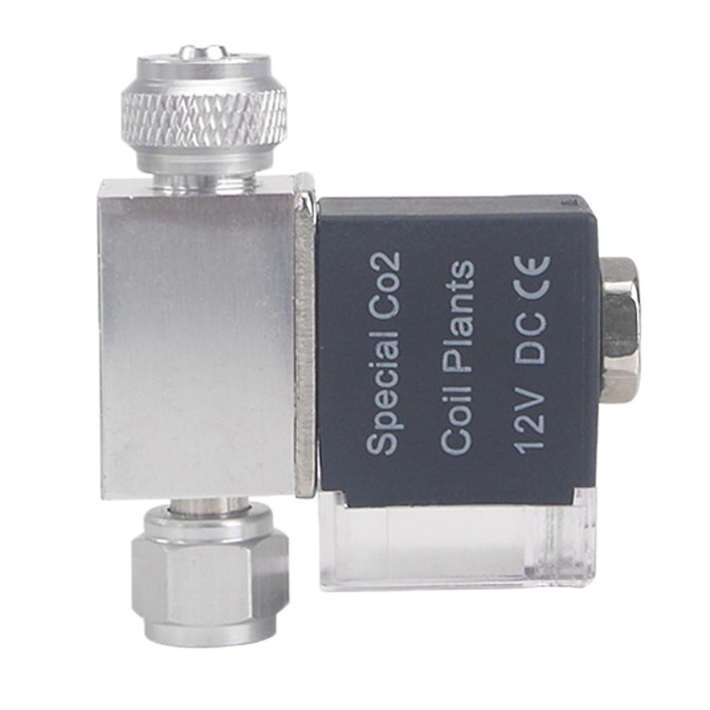 Aquarium Plants - CO2-Wert-Aquarium-Regler, magnetischer Solenoid, geräuscharm, fester Durchfluss,