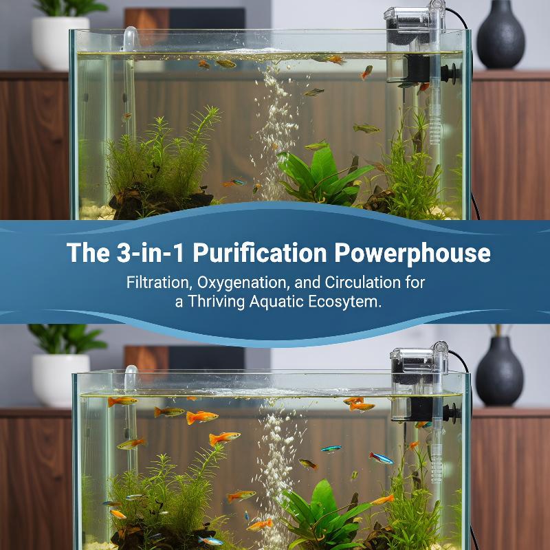 Aquarium Fish Keeping - Hängender Aquariumfilter Leiser Betrieb Starke Wasserzirkulation