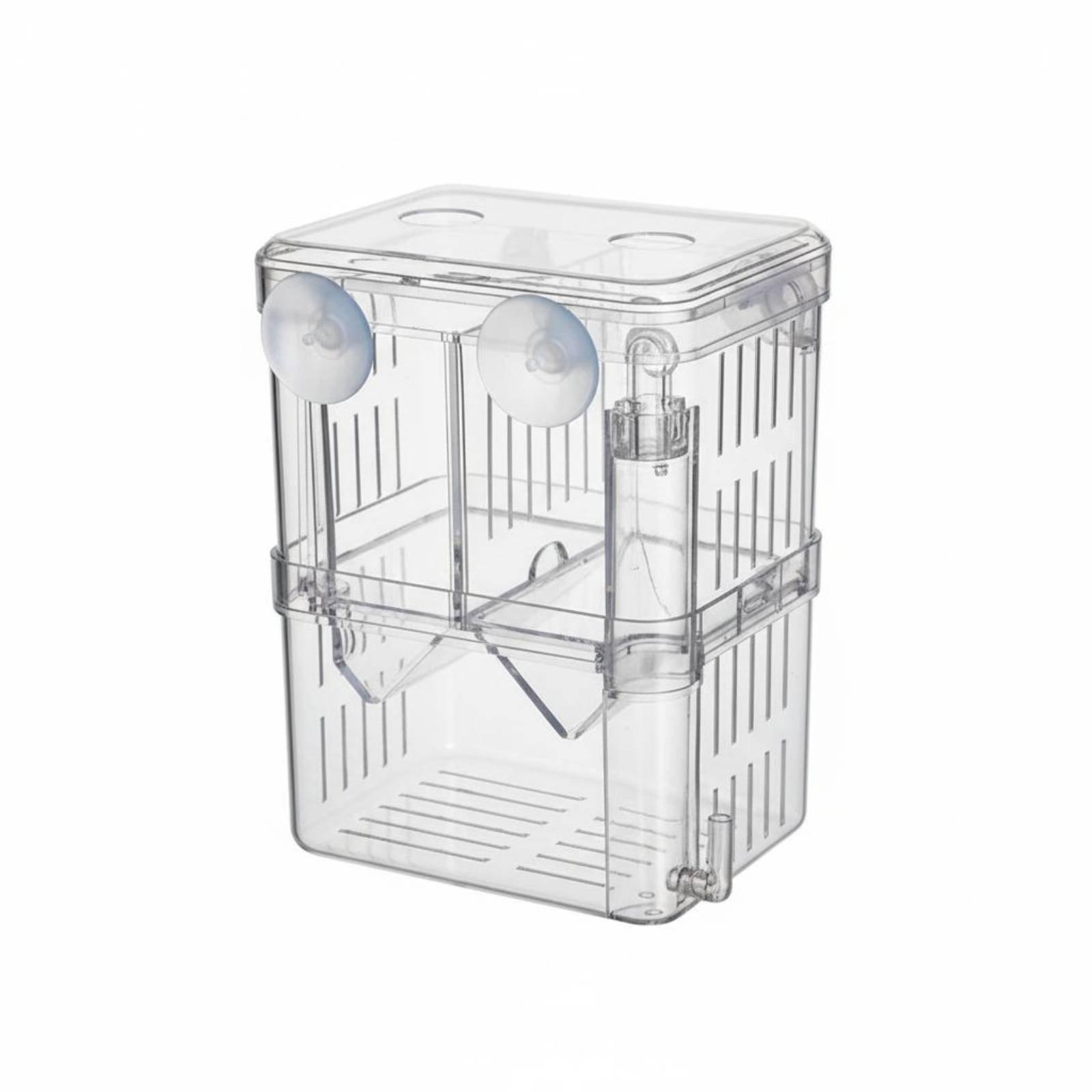 Aquarium Fish Tank - Doppelschichtiger Aquarium-Zuchtbehälter, transparenter Brüterei-Box für Fischzuchtbedarf