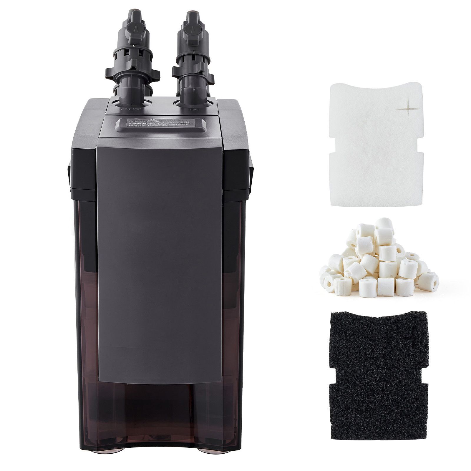 Aquarium Pump - 396GPH Kanisterfilter, 4-stufiger externer Aquarienfilter mit