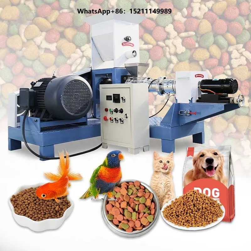 Fish Food - Forellen-Aqua-Fisch-Garnelen 250kg/h Futter-Float-Mini-Extruder Tierfutter-Produktionsmaschine Herstellungsanlage