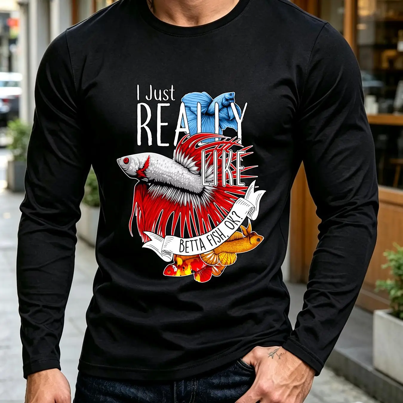 Gewaschenes T-Shirt, Betta-Fis – Aquarium Fish Keeping Bewertung und Preis