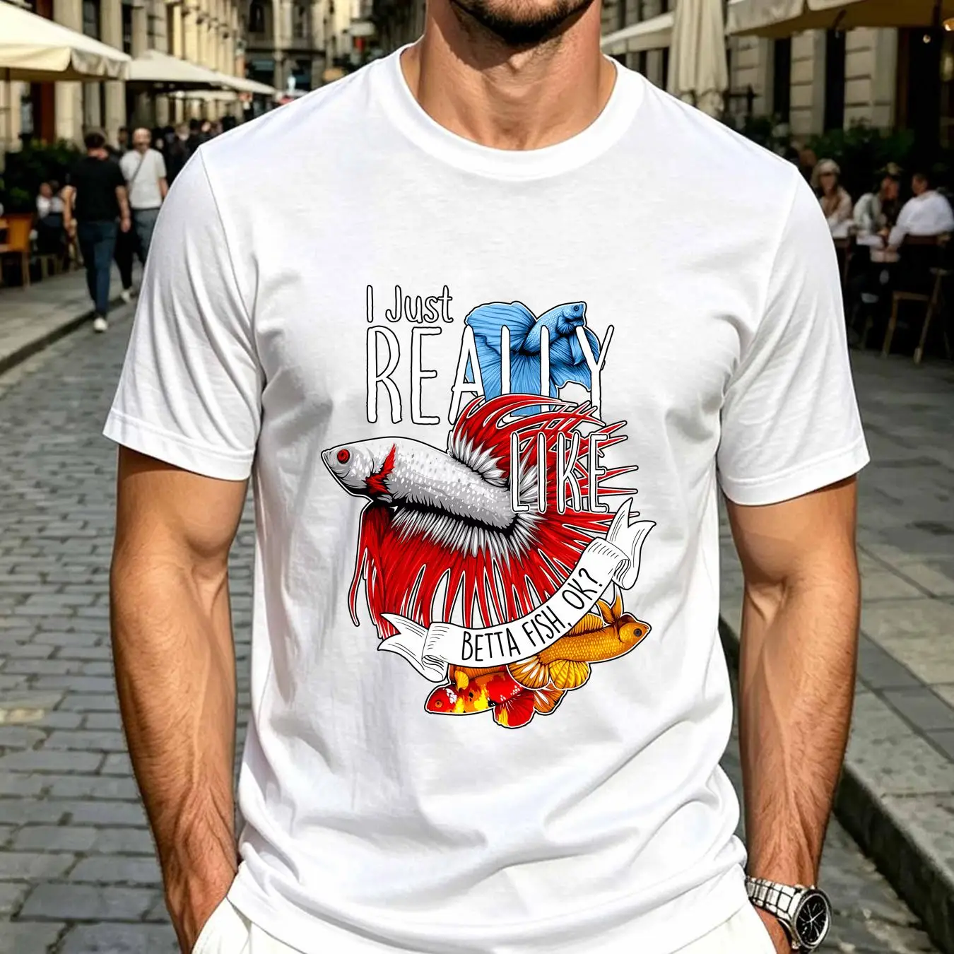 Gewaschenes T-Shirt, Betta-Fis – Aquarium Fish Keeping Bewertung und Preis