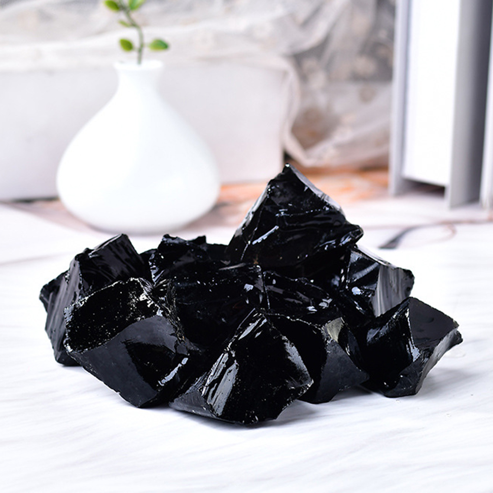 Natürlicher schwarzer Obsidian – Fish Tank Gravel Bewertung und Preis