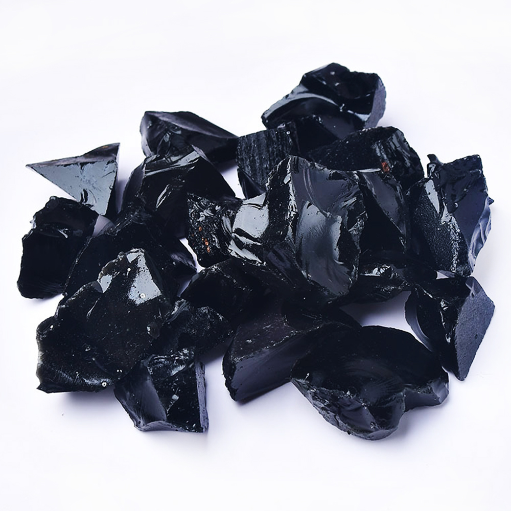 Natürlicher schwarzer Obsidian – Fish Tank Gravel Bewertung und Preis