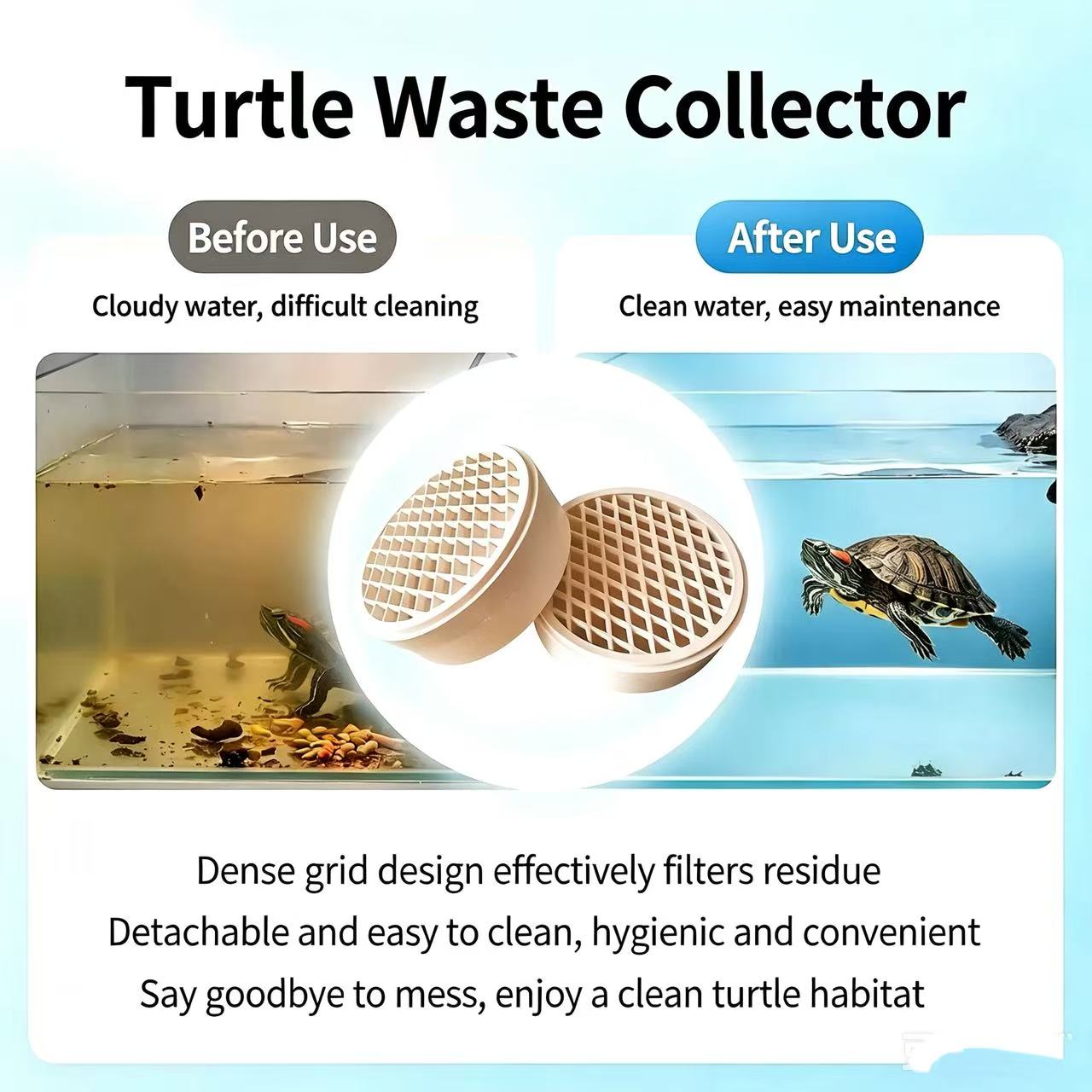 Abnehmbarer Schildkröten-Kotfä – Aquarium Fish Keeping Bewertung und Preis
