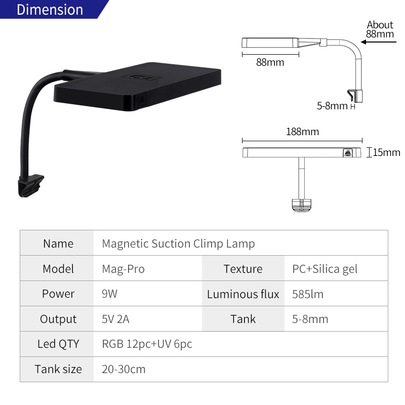 Mag-Pro LED RGB Dimmbares Lich – Xiaomi Aquarium Fish Tank Bewertung und Preis