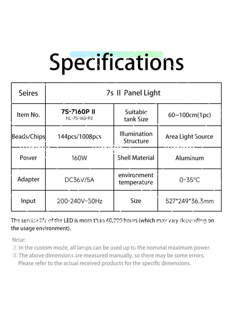 Aquarium LED-Beleuchtung 160W  – Aquarium Light Bewertung und Preis